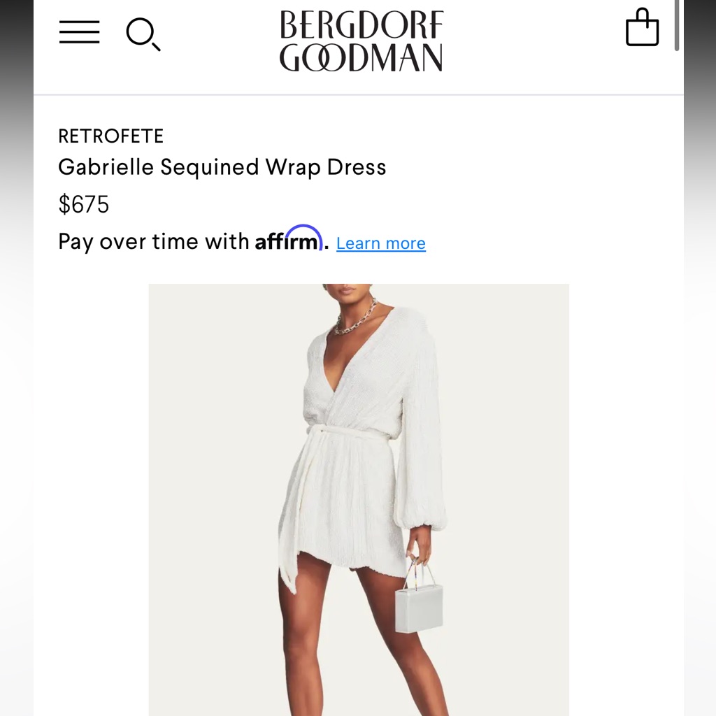 Nwt Retrofete Gabriella Robe Dress